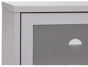 Сива метална маса за телевизор 160x55x45 cm Veep – Unique Furniture