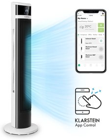 Klarstein Icetower Smart, свободно стоящ вентилатор, 45 вата, управление през апликация