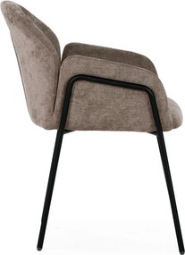 Прасковени тапицирани трапезни столове в комплект 2 бр. Aslin – MOME