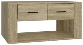 816531 vidaXL Кафе маса, Дъб сонома, 80x50x40 см, инженерно дърво