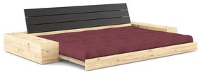 Разтегателен диван в цвят бордо 244 cm Base – Karup Design