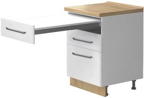 Подов шкаф Modena R-60-3FS with extendable Маса-White - Gray light