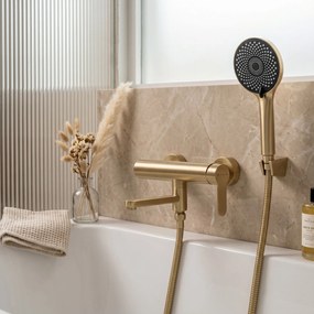 Смесител за вана Rea Arcos Brushed Gold