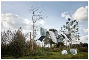 Сива памучна кърпа 140x70 cm Classic - Zone