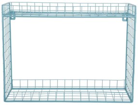 Тюркоазен стоманен стенен рафт на няколко нива 40 cm Reja – PT LIVING