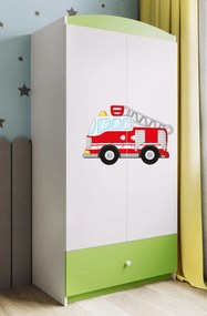 Гардероб Babydreams Cartoon-Prasino-Fire Brigade