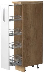 Висок подов шкаф Modena K14-30-1KZ-Fusiko dark - White glossy