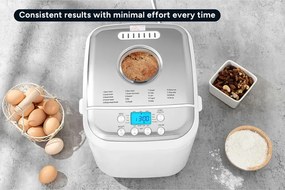 Втора ръка: Хлебопекарна Crown CBM-6511, 600W, 1l, 19 програми, Таймер, LCD дисплей, Памет, Бял