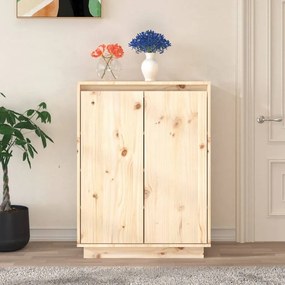 813530 vidaXL Шкаф за обувки, 60x35x80 см, бор масив