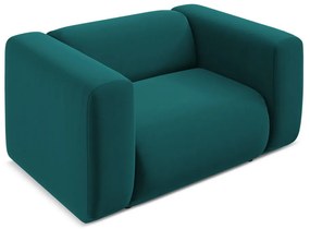 Тюркоазено кадифено кресло Ekahi – Makamii