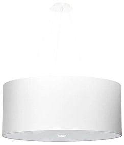 Бяла висяща лампа със стъклен абажур ø 60 cm Volta - Nice Lamps