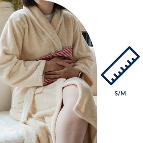 Хавлия от микроплюш в цвят слонова кост размер S/M Pippa – Tiseco Home Studio