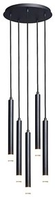 Rabalux 72360 - Пендел RAMIRA 5xG9/5W/230V черен