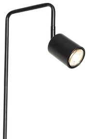 Модерна подова лампа черна регулируема - Java