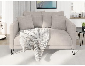 Светлокафяв шенилов диван 140 cm Freya – Ropez