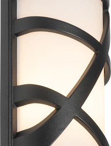 Модерна външна стенна лампа черна IP44 - Suzie