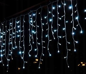 Коледно външно LED осветление, студено бяло IP44 200 LED/9,5 m