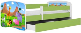 Παιδικό κρεβάτι Babydreams Cartoon-Prasino-180 x 80-Safari
