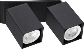 Ideal Lux - LED стенен точков аплик DYNAMITE 2xGU10/7W/230V CRI 90 черен