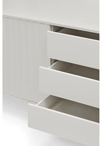 Бял нисък скрин 211x80 cm Sierra – Teulat