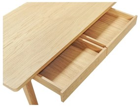 Масичка за кафе от декор от дъб в естествен цвят 60x120 cm Nice – Woodman