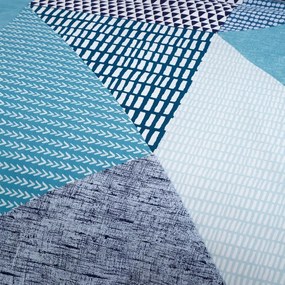 Тюркоазено единично спално бельо 135x200 cm Larsson Geo – Catherine Lansfield