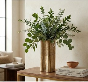 Z terazza ръчна изработка ваза в златист цвят (височина 31,5 cm) Reel – Bizzotto