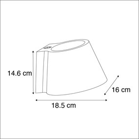 Индустриална Стенна Лампа от Бетон със Светлинен Ефект - Купа
