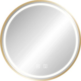 Огледало LED 50cm MMJ BRUSH GOLD