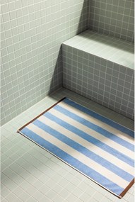 Син текстилен килим за баня 50x80 cm Gobo – noo.ma