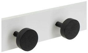 Черно-бял стенна закачалка от масивен бор 40 cm Anillos – Casa Selección