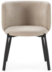 Бежови тапицирани трапезни столове в комплект 2 бр. Ginny – MOME