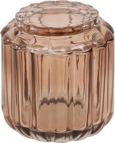 Контейнер за памук 5five Florea, Стъкло - Кехлибар