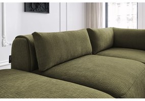 Зелен ъглов диван (променлив) Jeanne - Bobochic Paris