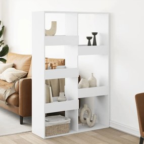 3309564 vidaXL Разделител за стая, бял, 100x33x155,5 см, инженерно дърво