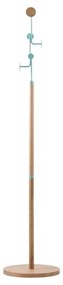 Дъбова стойка за дрехи от масивна дървесина със сини детайли Hook - Gazzda