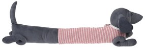 Розово-сиво уплътнение за врата 17x76 cm Sausage Dog – Rex London