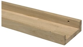 Стенен рафт за снимки от масивен дъб естествен 100 cm Photoframe – vtwonen