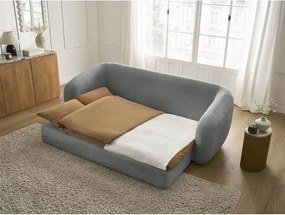 Тъмносив шенилов сгъваем диван 228 cm Neyo – Bobochic Paris