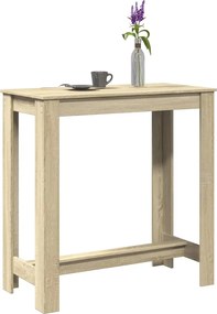 854411 vidaXL Бар маса, сонома дъб, 102x50x103,5 см, инженерно дърво