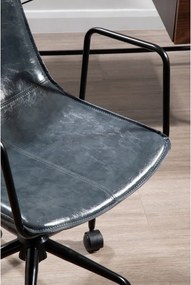 Тъмносив офис стол от имитация на кожа Branson – Premier Housewares