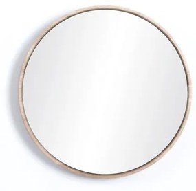 Стенно огледало с рамка от масивен дъб , ⌀ 32 cm Look - Gazzda