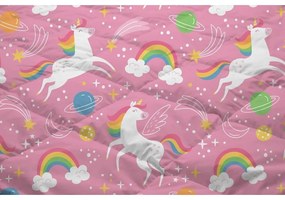 Розово единично детско спално бельо от микрофибър 140x200 cm – Good Morning