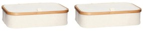 Комплект от 2 бежови текстилни органайзера Bamboo - Hübsch