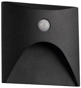 Kanlux 39130 - LED осветително тяло за стъпала със сензор EXIN 2,5W/230V 3000K IP65 черно hr.