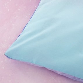 Синьо -розово единично детско спално бельо 135x200 cm Ombre Rainbow Clouds – Catherine Lansfield