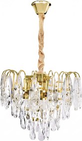 Кристална висяща лампа SWE078-CP 30cm GOLD