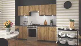 Кухня Daria 240 дъб крафт с включен плот