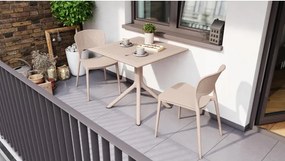 ТОДО Бежово - МОДЕРЕН СТОЛ ЗА КУХНЯ/ ГРАДИНА/ КАФЕНЕ (ВЕРТИКАЛНО ПОДРЕЖДАНЕ)