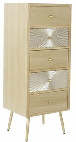 Скрин DKD Home Decor Многоцветен Златен Естествен Метал Ела Дървен MDF Модерен 30 x 40 cm 45 x 38 x 117 cm